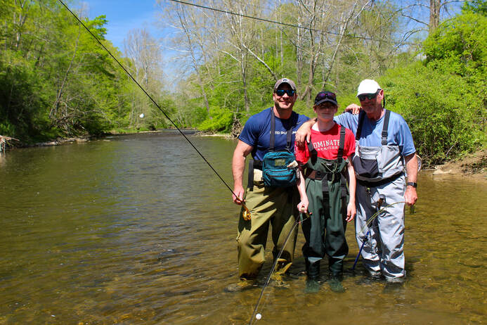 Father/son guide trips for trout. 