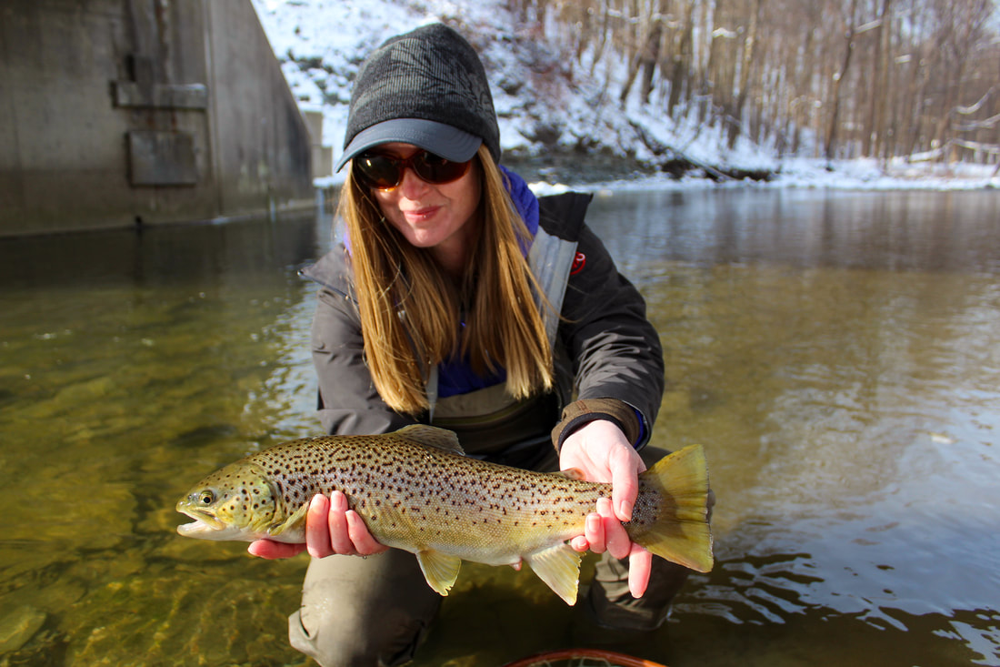 Fly fishing the Lake Erie tributaries in Pennsylvania!