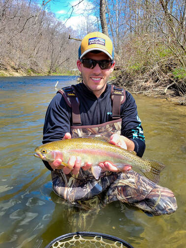 PA fly fishing for trout. 