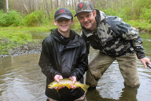 Brown trout guide trips in Pennsylvania. 