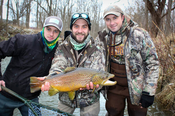 Fly fishing in Erie, PA for steelhead and browns.