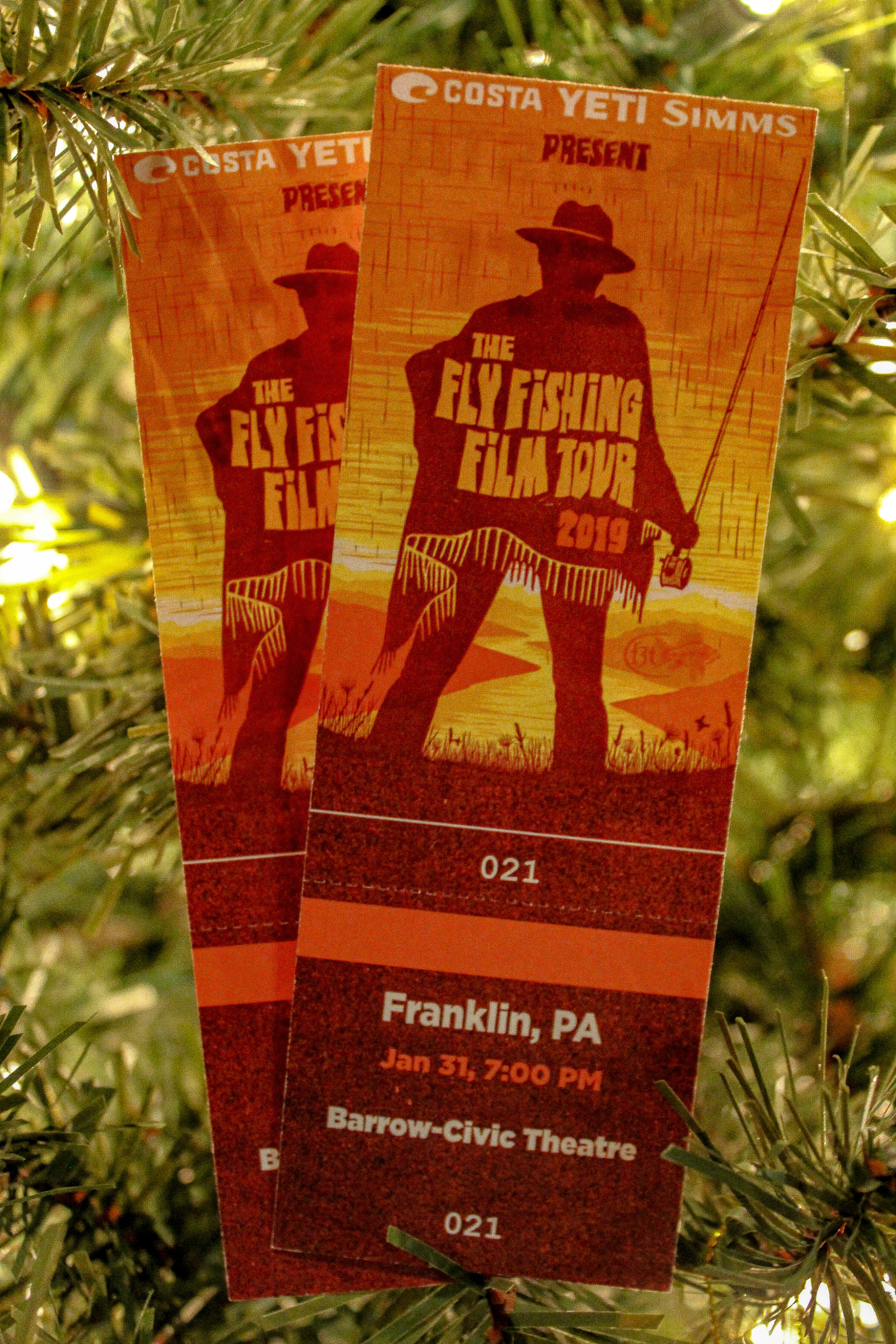 Fly fishing film tour ticket, film tour, Franklin, fly fishing